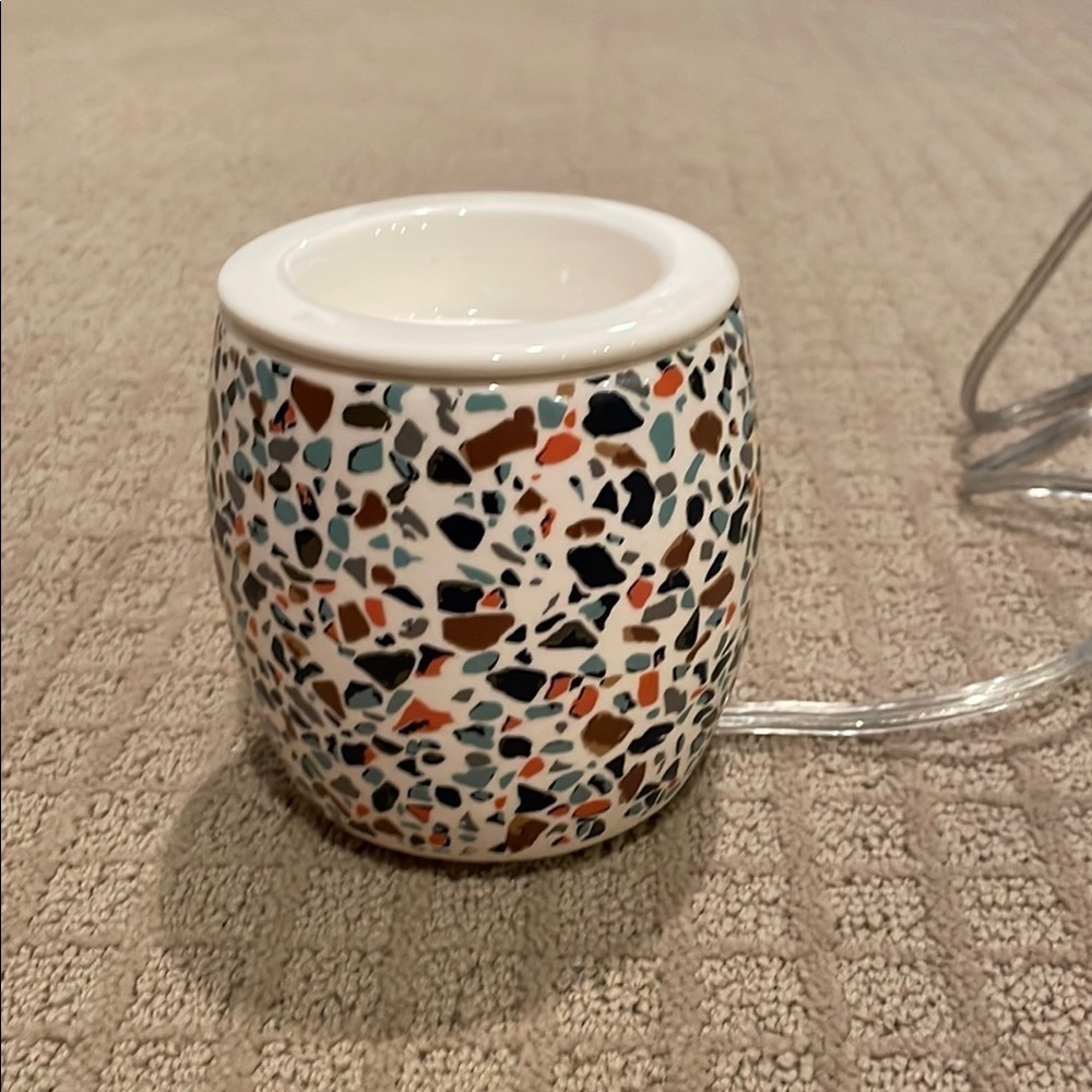 Pink Zebra Multicolor Terrazzo Wax Warmer